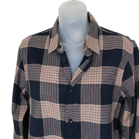 Sandro Paris Men's Plaid 100% Cotton Button Down Shirt Size XS - Picture 3 of 7